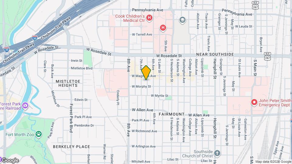 1318 Fairmount Ave Map and Location Details