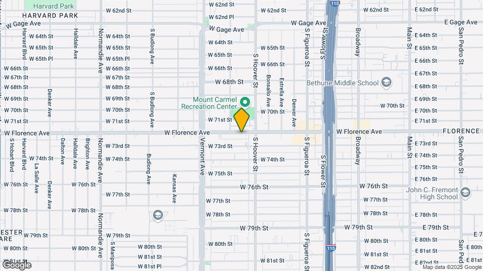 832 W Florence Ave Map and Location Details