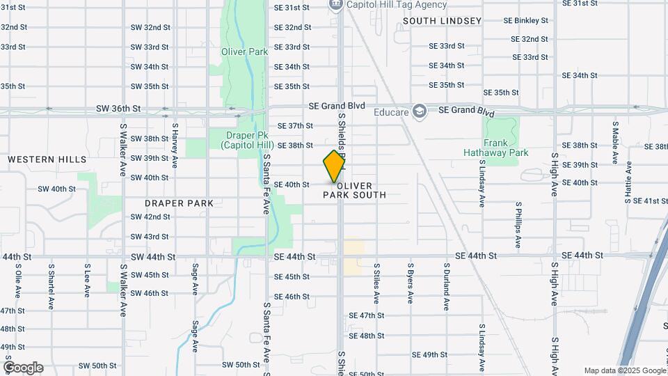 4101 S Shields Blvd Map and Location Details