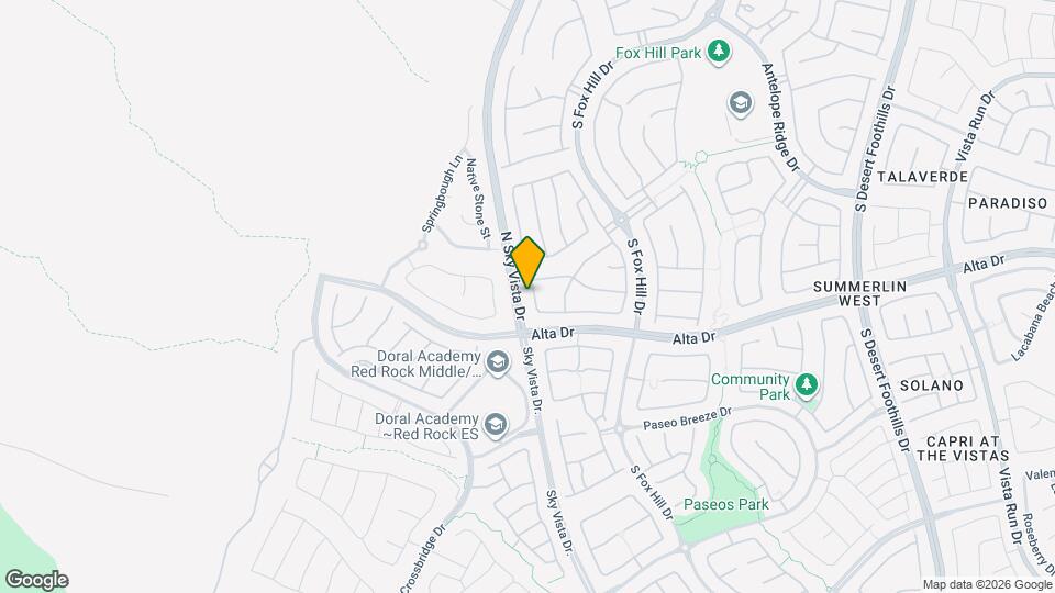 465 Cabral Peak St Map and Location Details