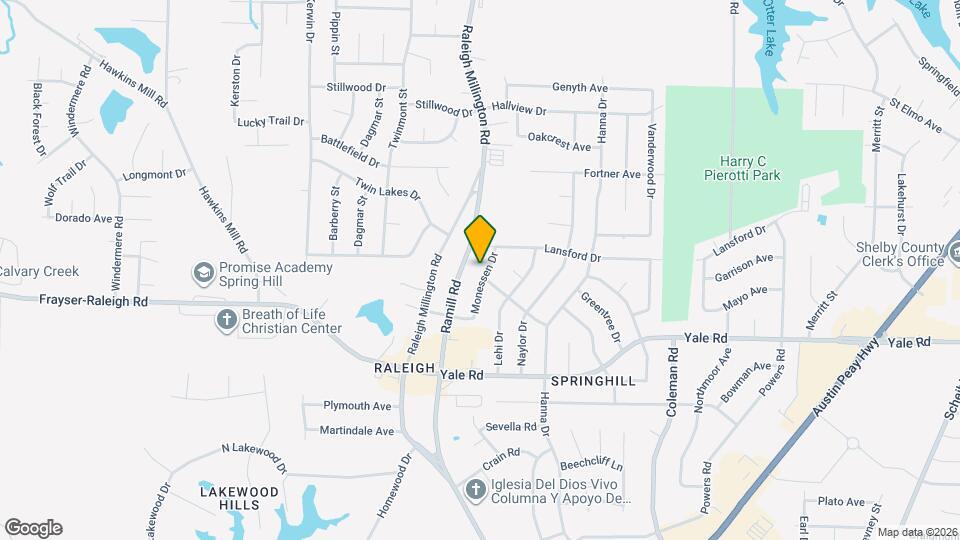 3607 Monessen Dr Map and Location Details