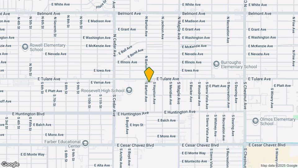 127 S Barton Ave Mapa y Detalles de la Ubicación