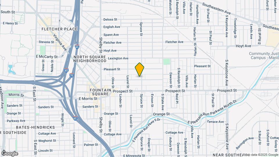 1448 Woodlawn Ave Map and Location Details