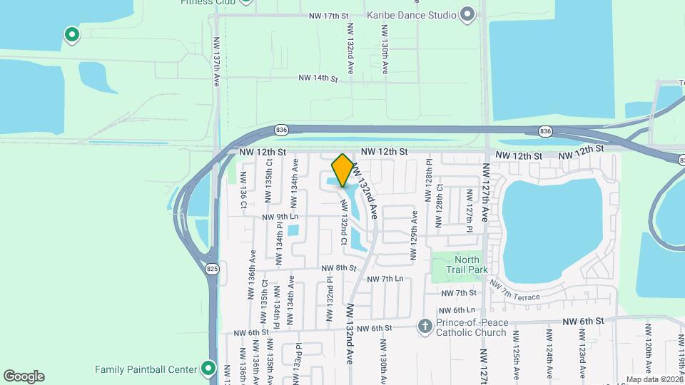 1033 NW 132nd Ct Map and Location Details