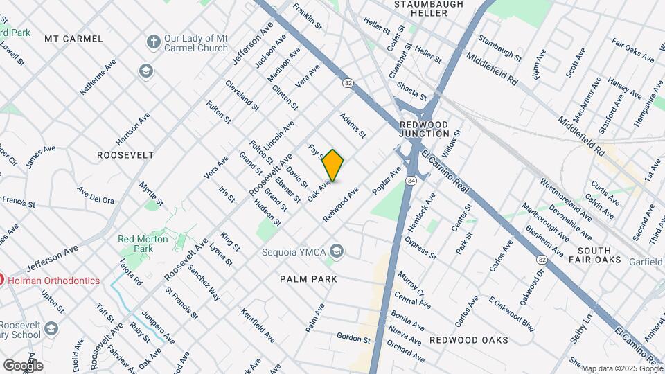 425 Oak Ave Map and Location Details