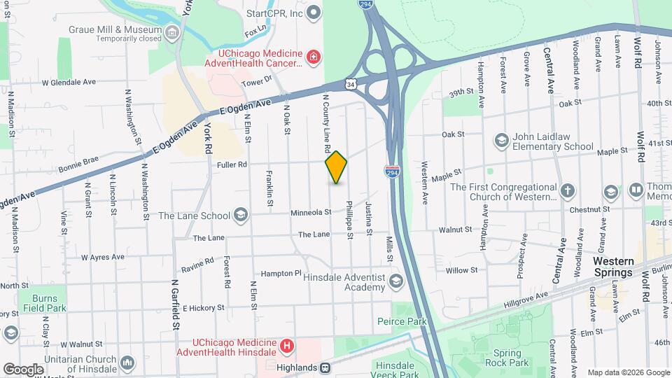 557 N County Line Rd Map and Location Details