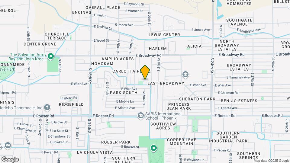 1934 E Carver Dr Map and Location Details