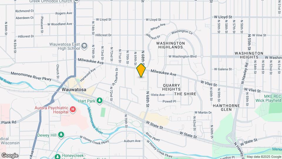 6830 Kinsman St Map and Location Details