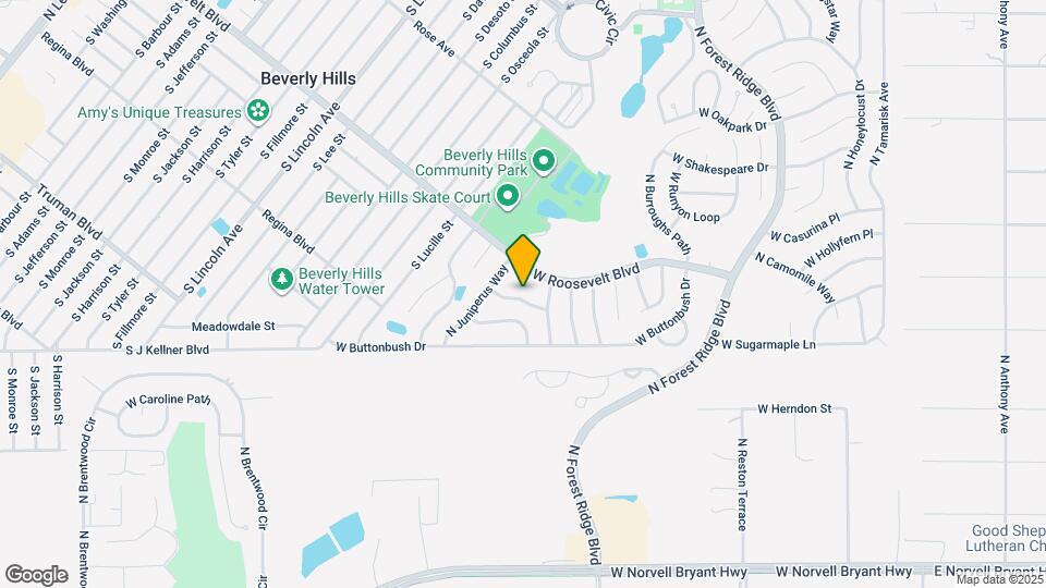 895 W Beak Rush Ln Map and Location Details