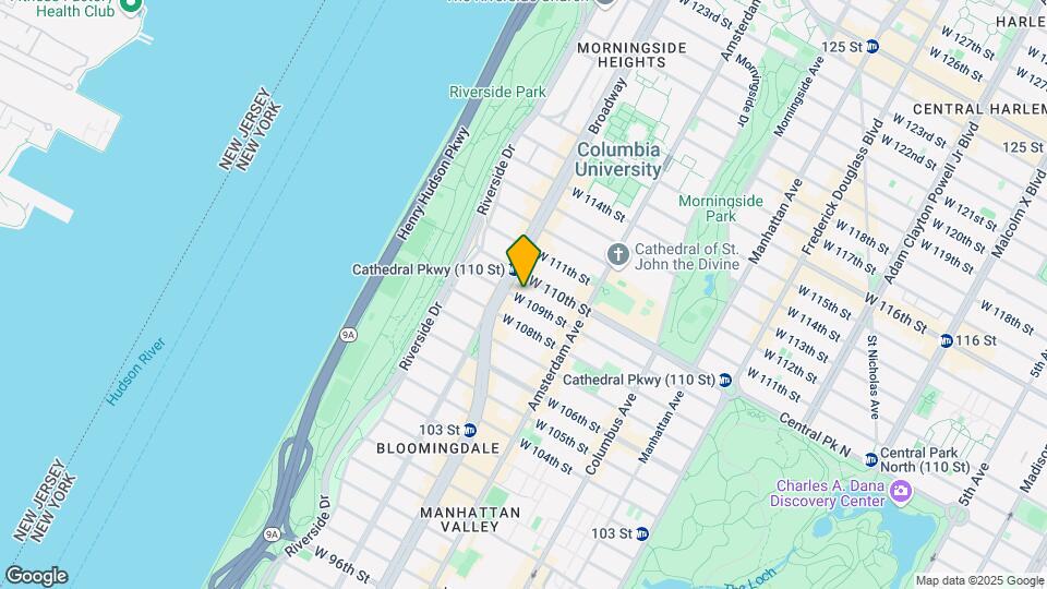 249 W 109th St Map and Location Details