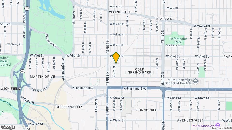 3330 W McKinley Blvd, Unit 2 BR Lower Flat Mapa y Detalles de la Ubicación