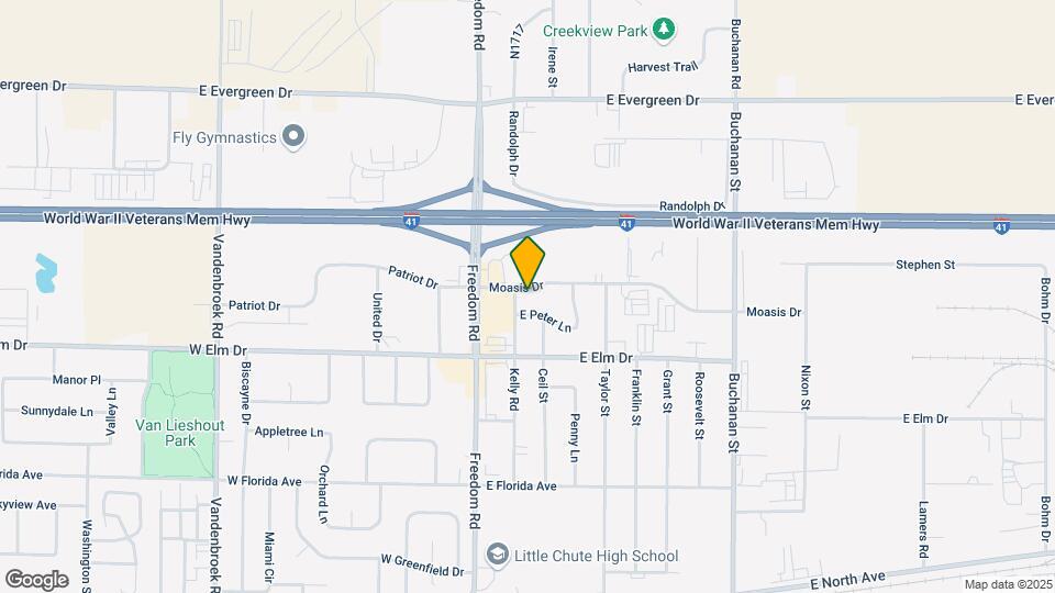401 Moasis Dr, Unit Apt 1 Map and Location Details