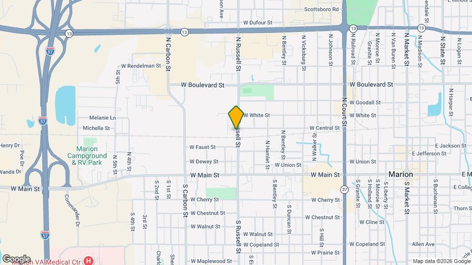 1504 W Central St Map and Location Details