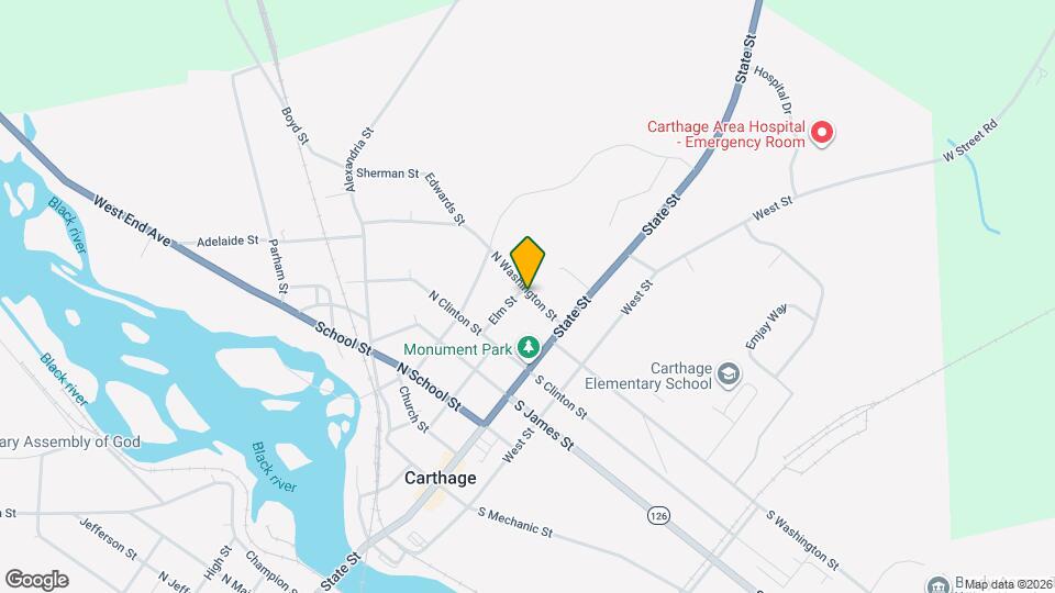 135 N Washington St Mapa y Detalles de la Ubicación