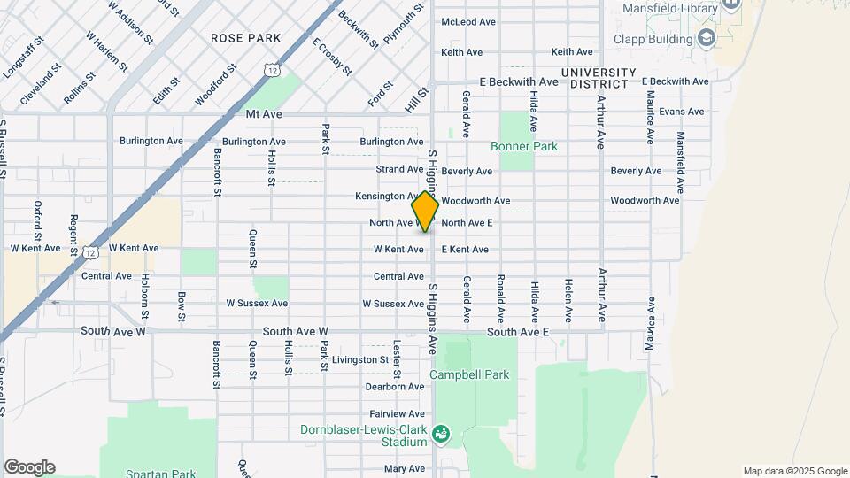 2023 S Higgins Ave Map and Location Details