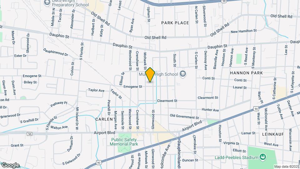 2104 Emogene St, Unit B Map and Location Details