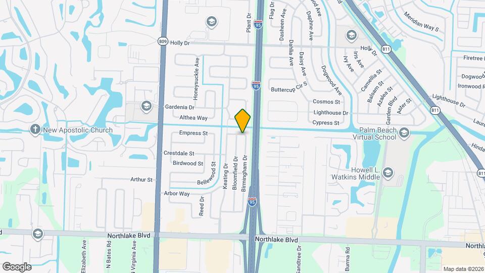 9519 Birmingham Dr Map and Location Details