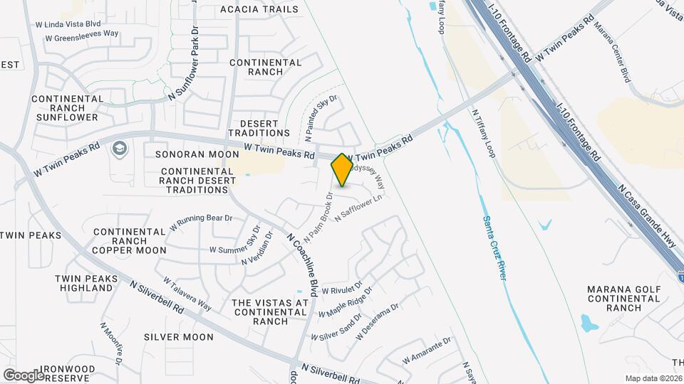 7282 W Opossum Dr Mapa y Detalles de la Ubicación