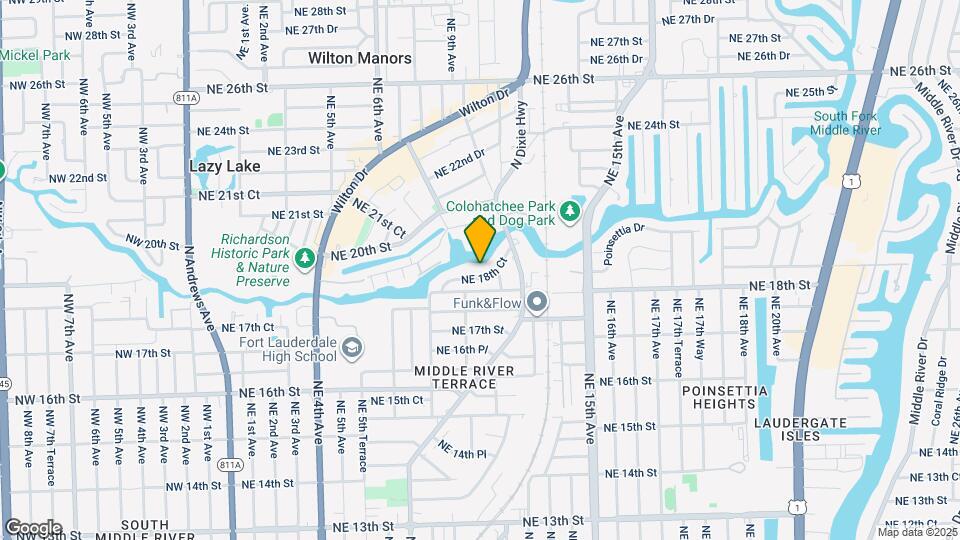 901 NE 18th Ct Map and Location Details