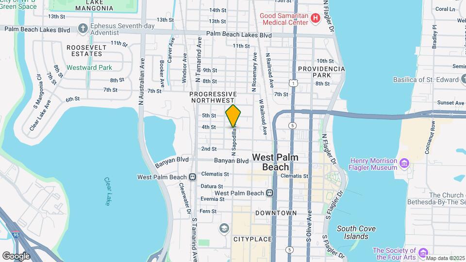 413 N Sapodilla Ave Map and Location Details