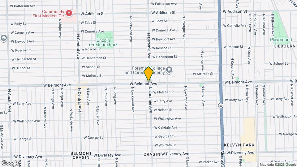 5207 W Belmont Ave, Unit 1 Map and Location Details