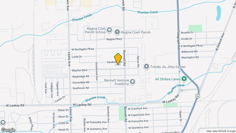 530 Mayfair Blvd Map and Location Details