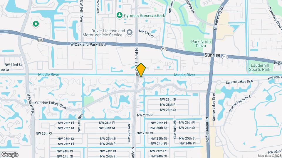8590 Sunrise Lakes Blvd Map and Location Details