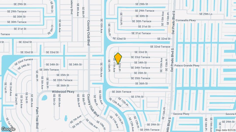 3410 SE 11th Pl Map and Location Details