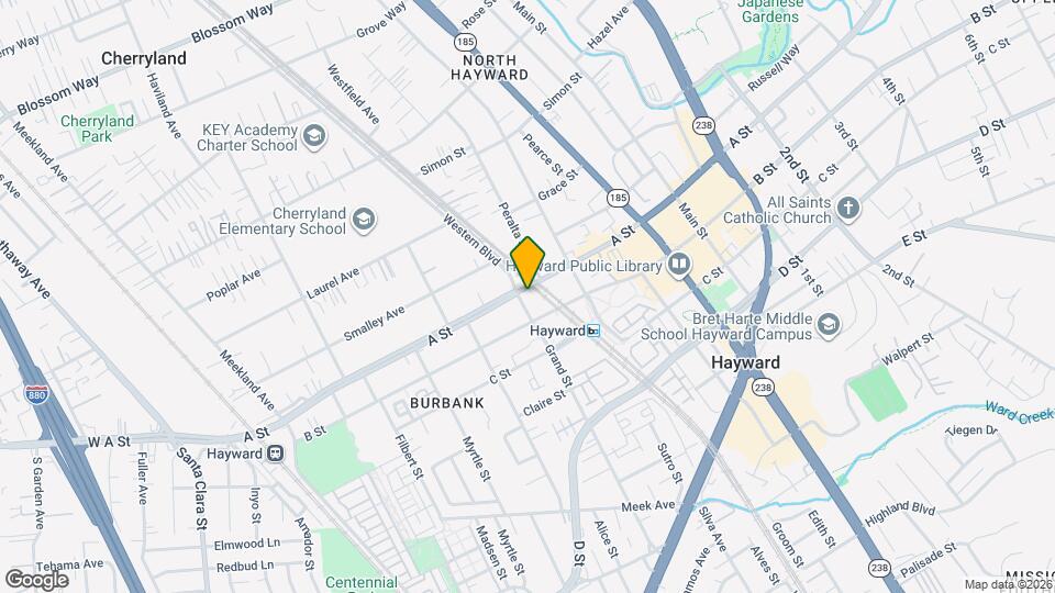Hayward Senior Commons Mapa y Detalles de la Ubicación