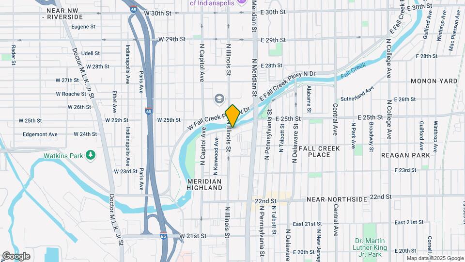 55-59 W Fall Creek Parkway South Dr Map and Location Details