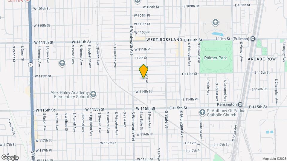 112 W 113th Pl Map and Location Details