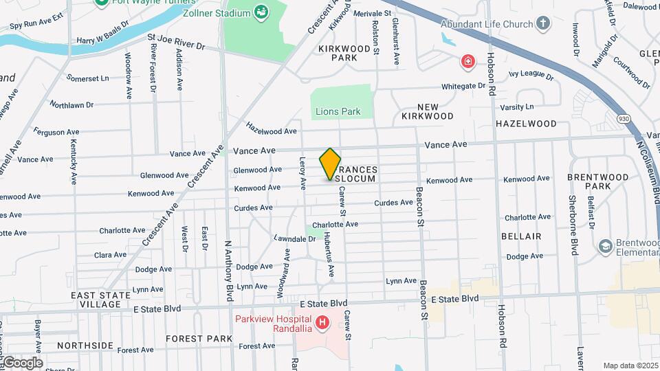 2320 Kenwood Ave Map and Location Details