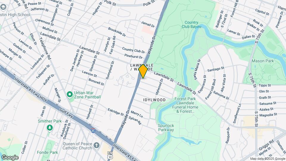 6607 Fairfield St Map and Location Details