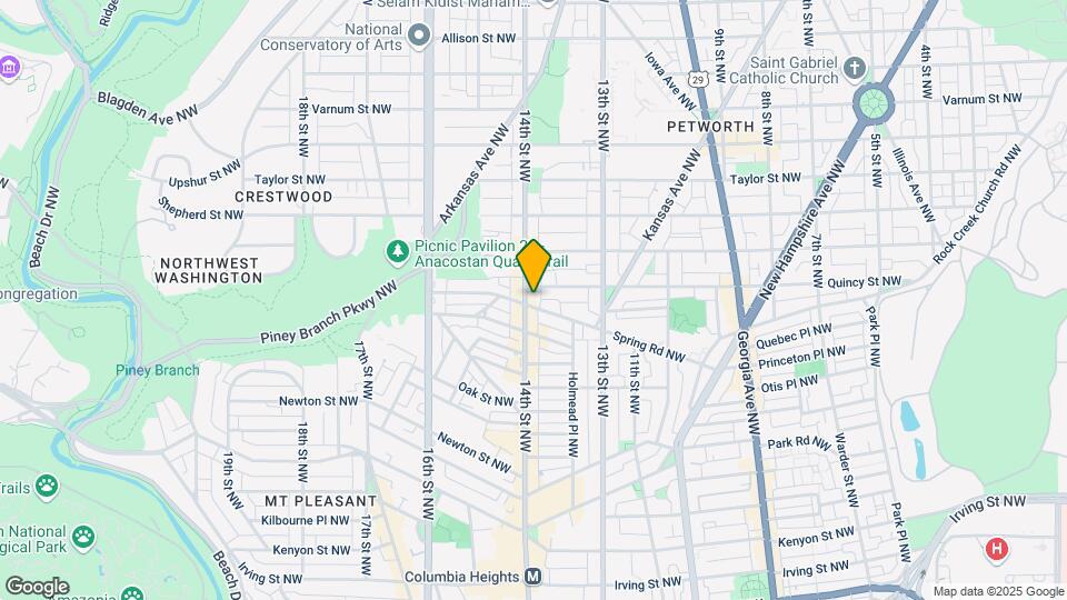 3701 14th St NW Map and Location Details