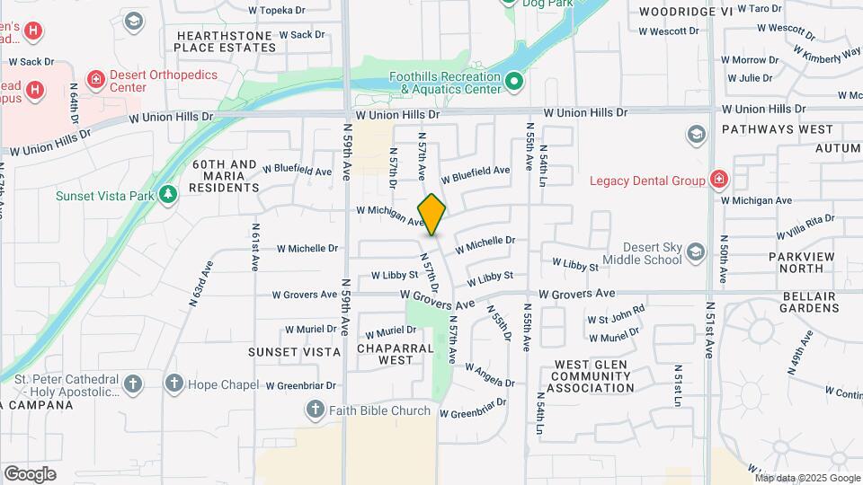 18016 N 57th Ave Mapa y Detalles de la Ubicación