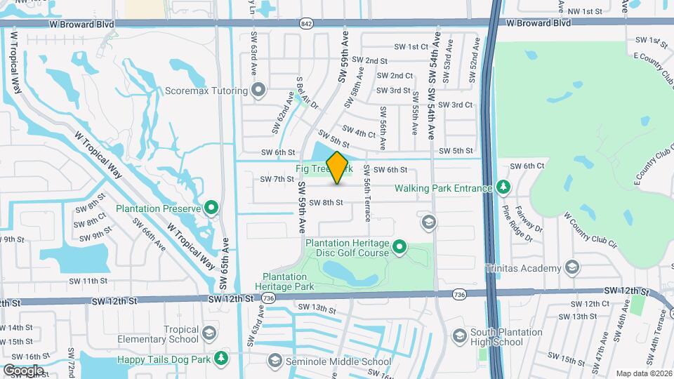 5760 SW 7th St Map and Location Details