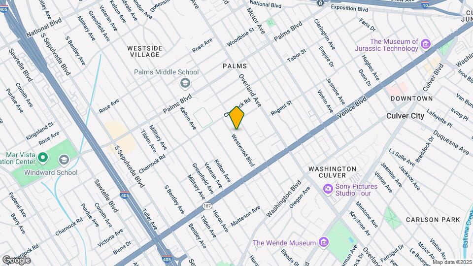 3656 Westwood Blvd Map and Location Details