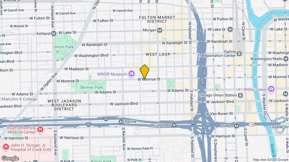 1045 W Monroe St Mapa y Detalles de la Ubicación