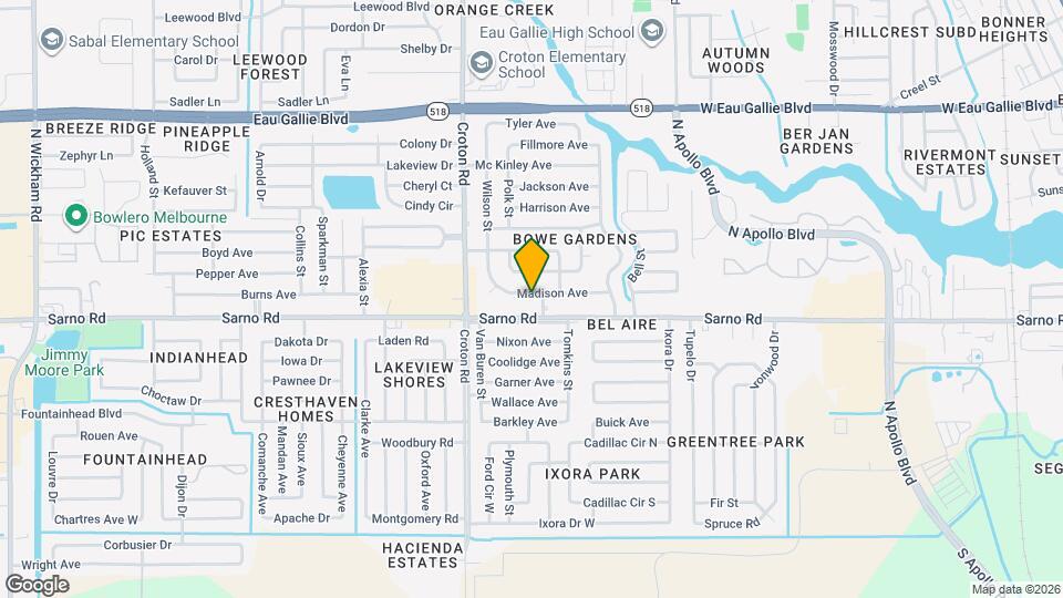 1933 Madison Ave Map and Location Details