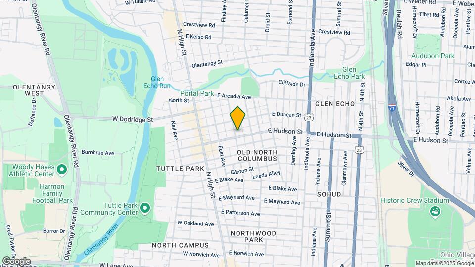 116 E Hudson St Map and Location Details