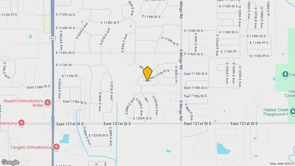 9187 East 118th Pl S Map and Location Details