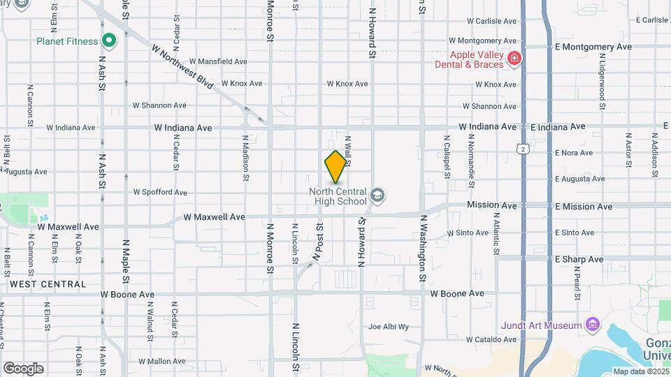 718 W Spofford Ave Map and Location Details