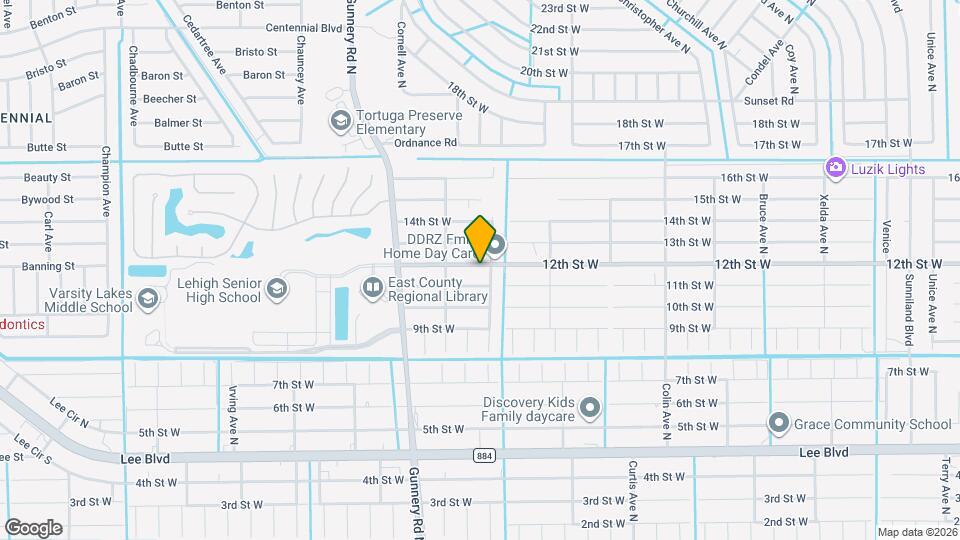 4303 12th St W Map and Location Details