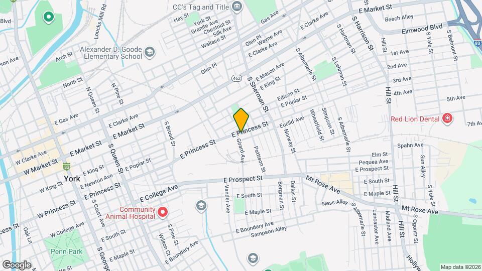 648 E Princess St Map and Location Details