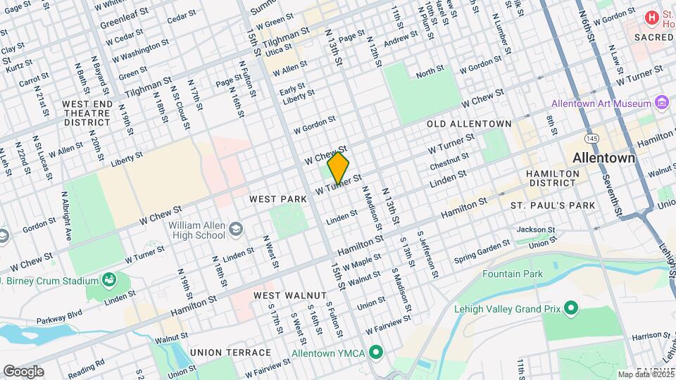 1410 W Turner St Map and Location Details