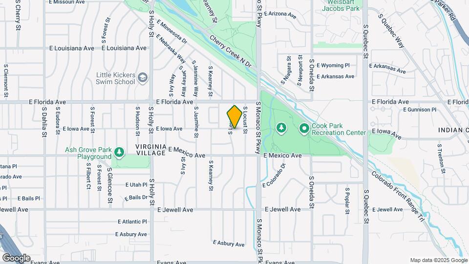 6320 E Iowa Ave, Unit A Map and Location Details