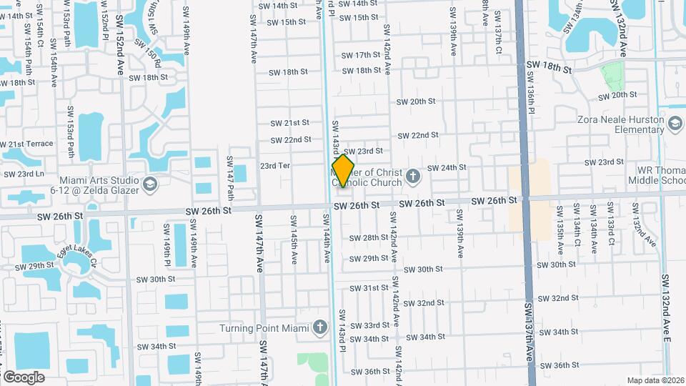 14377 SW 25th Terrace Map and Location Details