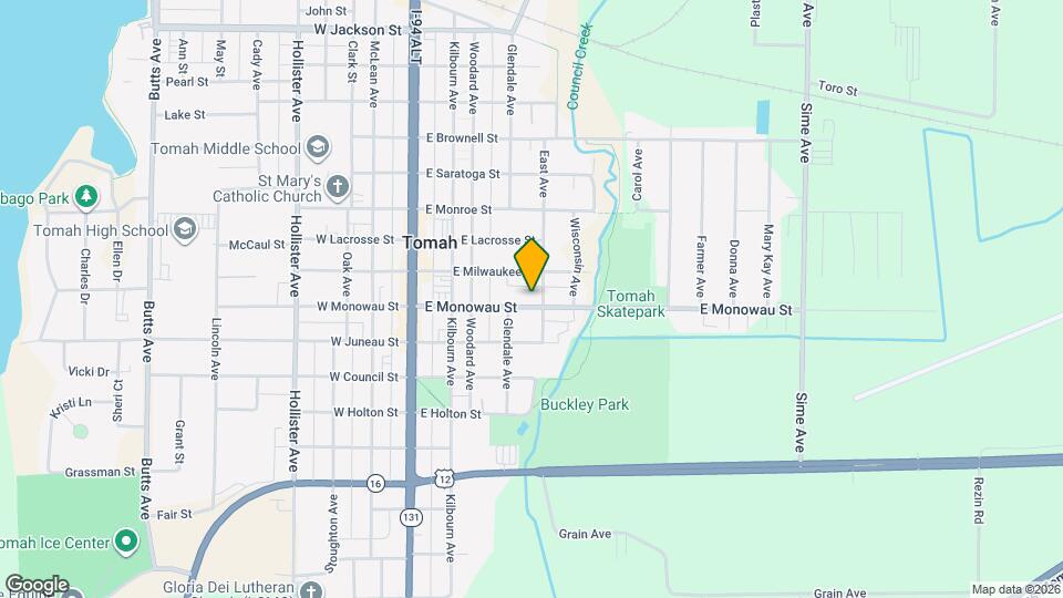 418 E Monowau St Map and Location Details