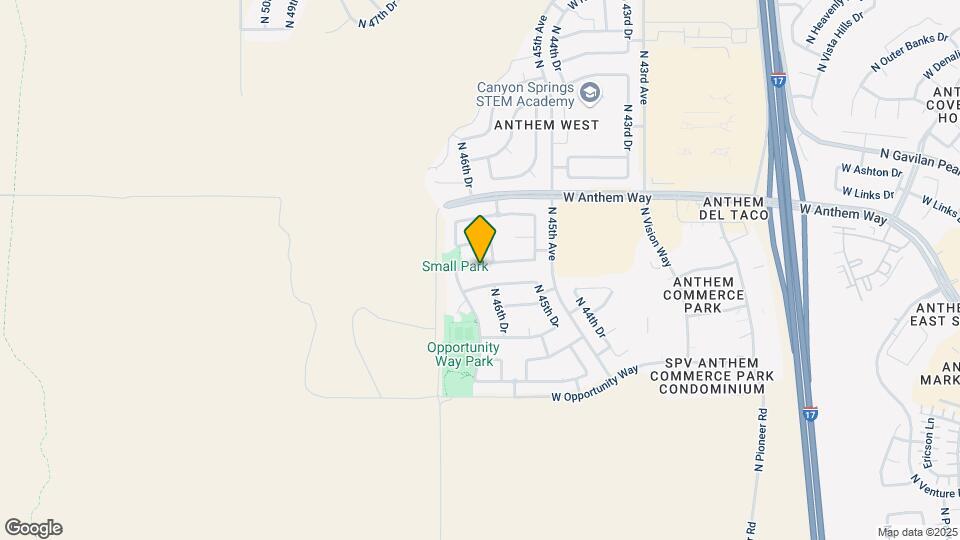 4621 W Fortune Dr Map and Location Details
