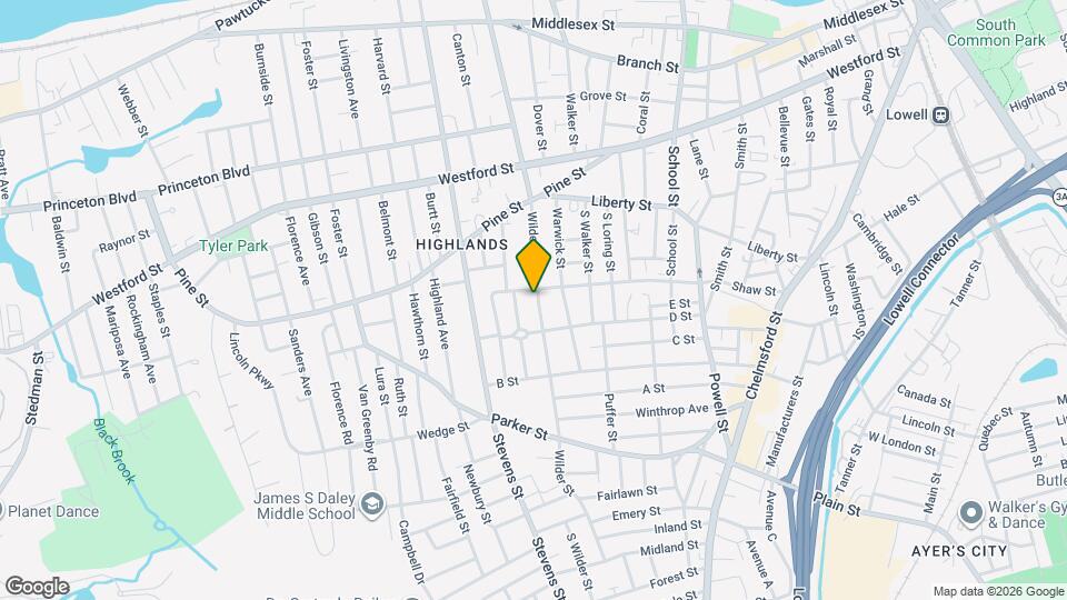 547 Wilder St, Unit 547 Map and Location Details